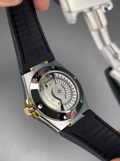 ساعت مچی امگا کانستلیشن بند سبز صفحه سبز Omega Constellation