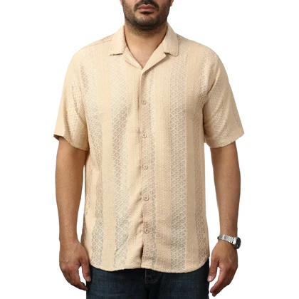 پیراهن آستین کوتاه مراکشی مردانه مدل 6211818