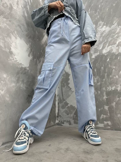 شلوار کارگو لینن