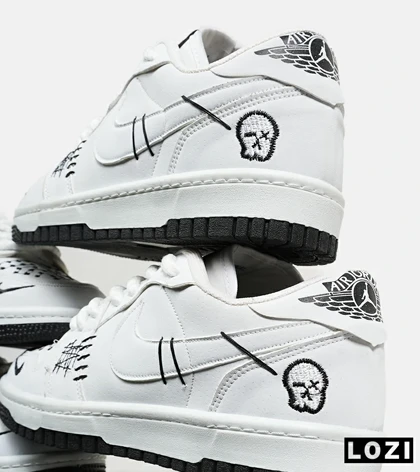 کفش کتانی مردانه و زنانه سفید نایک NIKE jordan Vodoo مدل 6915