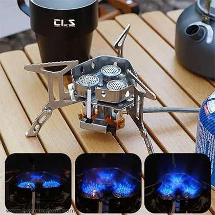 سرشعله کوهنوردی شلنگ دار سه شعله 6800W