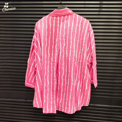 شومیز راه راه یقه هفت زنانه کد 36