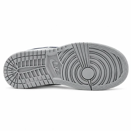 کفش و کتانی مردانه ساق‌دار مدل NIKE JORDAN 1 رنگ سفید سرمه ای کد 2415