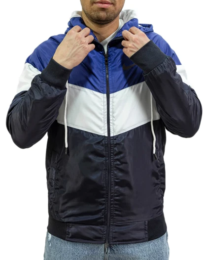 سویشرت مردانه بادگیر بارانی مدل نایک رنگ آبی کد 47540