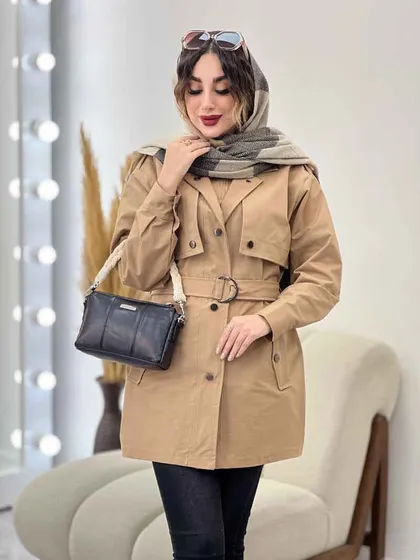 بارانی ژیله دار ساینا