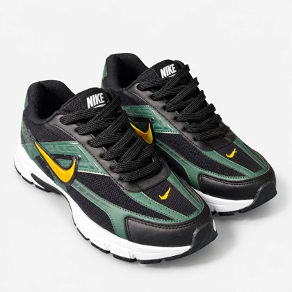 کتانی رانینگ و راحتی نایک اینترناتور / NIKE INTERNATOR / مشکی سبز نایک نارنجی / 4017