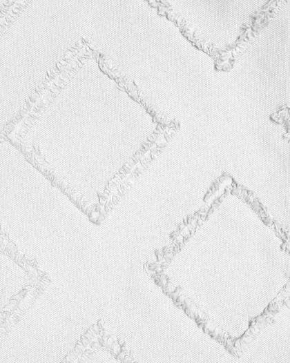 سرویس روتختی کاوری مینیمال طرح برجسته لوزی (سفید)