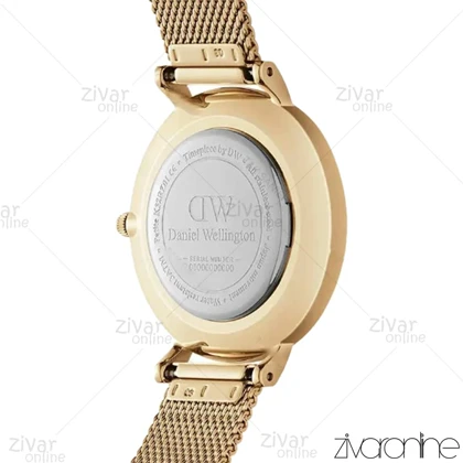 ساعت دنیل ولینگتون زنانه تمام طلایی بند حصیری 103923