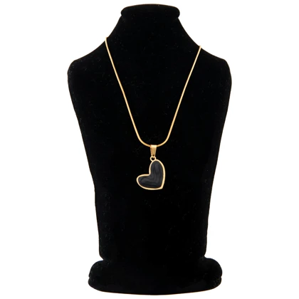 گردنبند دخترانه مدل قلبی کادر دار