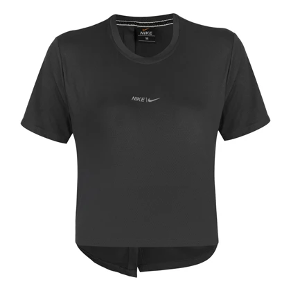 کراپ آستین کوتاه ورزشی زنانه نایک مدل Mub-2211 مشکی