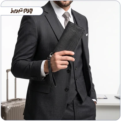 کیف پاسپورتی چرم تبریز مدل GL736