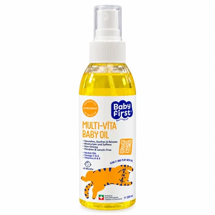 روغن بچه ویتامینه Baby First حجم 200 میل