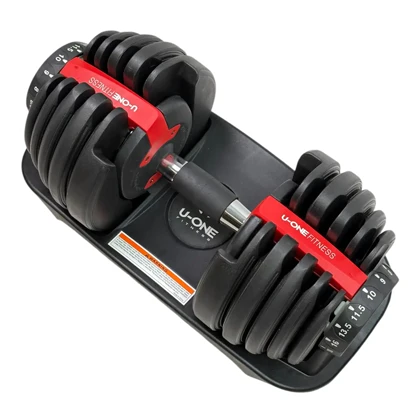 دمبل قابل تنظیم U-ONE تا 24 کیلوگرم کد DB24