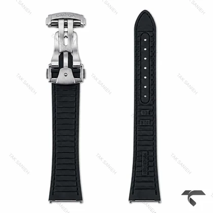 ساعت امگا کانسلیشن مردانه سیلور بند چرم مشکی Omega-10770-G