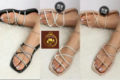 صندل روفرشی زنانه نگینی کد A 59