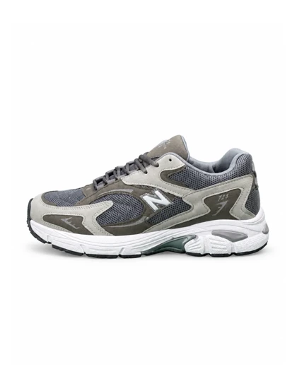 کفش کتانی وبزرگ پا مدل نیوبالانس 725 طوسی سفید New Balance