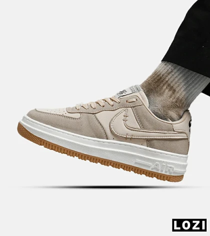 کفش مردانه و زنانه کرم قهوه ای NIKE AIR FORCE