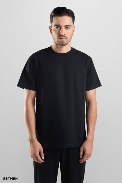 تیشرت مردانه ژاکارد یقه گرد