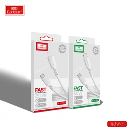 کابل تایپ سی به لایتنینگ ارلدام مدل EC-171C-L توان 20 وات یک متری