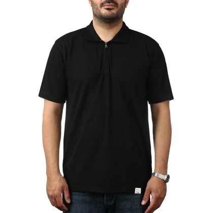 پولوشرت آستین کوتاه نیم زیپ مردانه کاکتوس مدل 251451