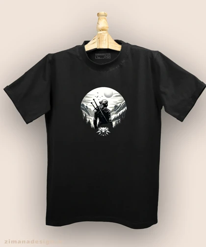 تیشرت مردانه و زنانه طرح ویچر شخصیت گرالت کد 987