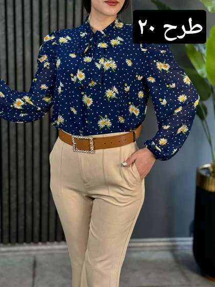 شومیز آستین پف کد 1767