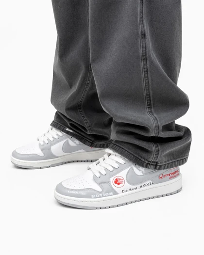 کفش کتانی مردانه مدل نایک جردن اس بی سفید طوسی Jordan SB