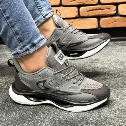 کتانی اسپرت مردانه مدل NIKE Air Griffey رنگ طوسی