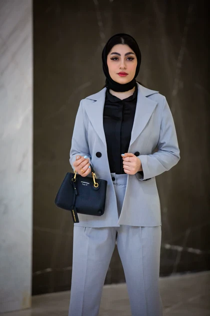 مانتو شلوار دو دکمه بزایاق