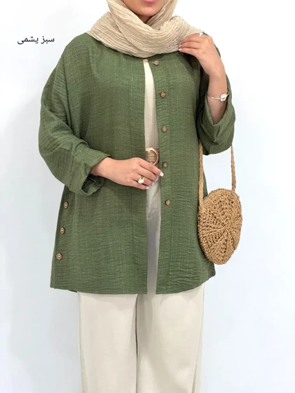 مانتو دکمه مخفی وانیل 2