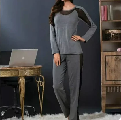 ست راحتی بلوز و شلوار زنانه سکسن ترکیه