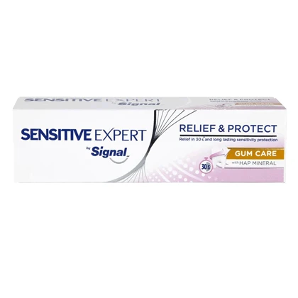 خمیر دندان ضد حساسیت سیگنال مدلSensitive Expert Gum Care حجم 100 میلی‌لیتر