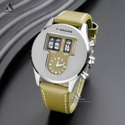 ساعت تی انجین سبز T-Engine Drum Roller-G