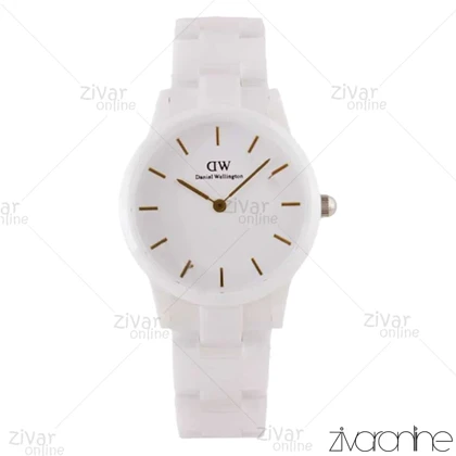 ساعت دنیل ولینگتون آیکونیک لینک زنانه تمام سفید سرامیکی 104030