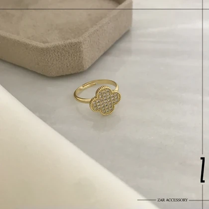 انگشتر ونکلیف نگین‌دار