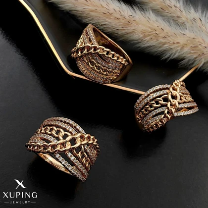 انگشتر ژوپینگ طرح طلا A19