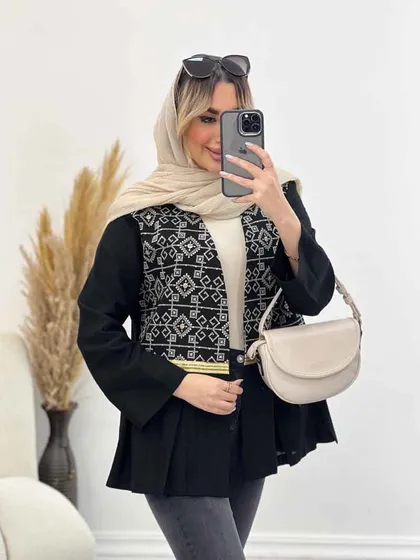 مانتو لینن جلو پیله