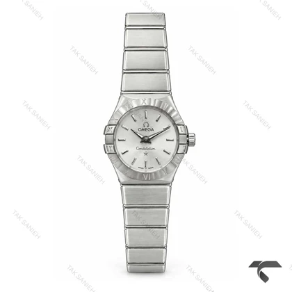 ساعت امگا کانسلیشن زنانه مینی تمام سیلور ایندکس خطی Omega-11500-L