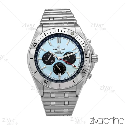 ساعت برایتلینگ مردانه مدل Chronomat سه موتوره صفحه آبی مشکی 106696