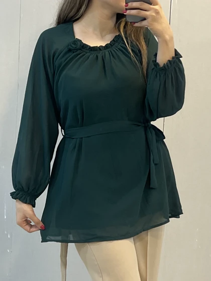 شومیز حریر رز