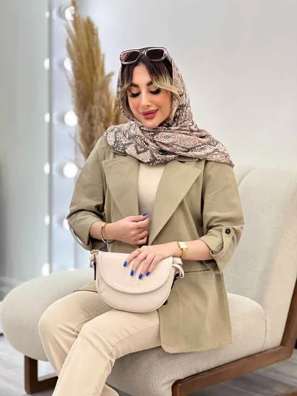 مانتو کتی دو دکمه ثمین