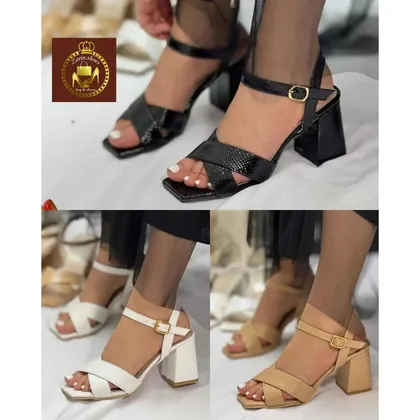 صندل پاشنه 5 سانت مجلسی زنانه V 21