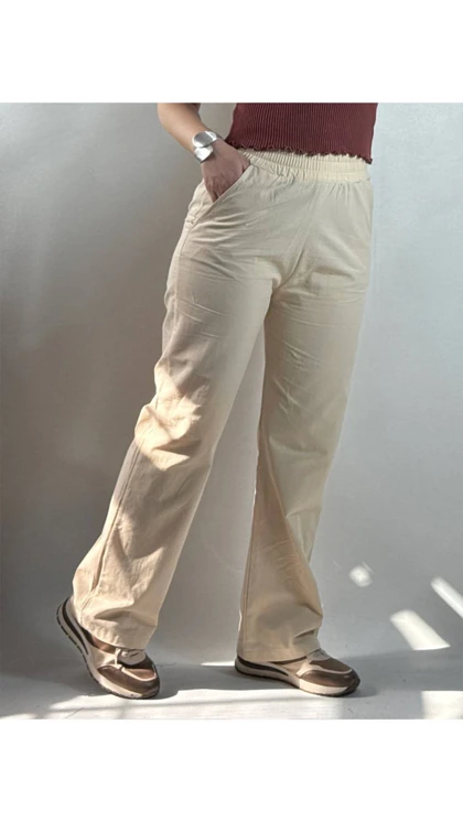 شلوار لینن زنانه 60057