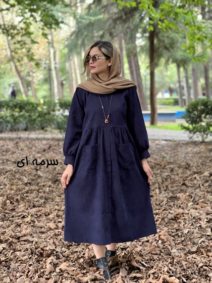 پیراهن مانتویی دوجیب