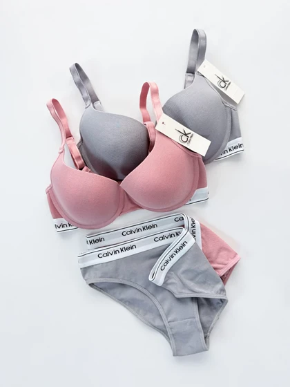 ست شورت اسلیپ و سوتین فنر دار کلوین کلاین Calvin Klein