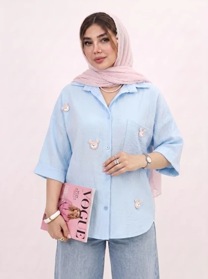 شومیز ینزی عروسکی تک جیب