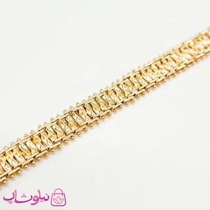 دستبند زنانه ژوپینگ مدل جلفایی زنجیری پهن
