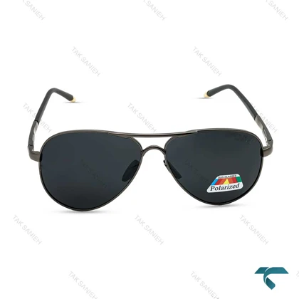 عینک دودی پورشه مردانه مشکی پلاریزه Porsche-6485-G