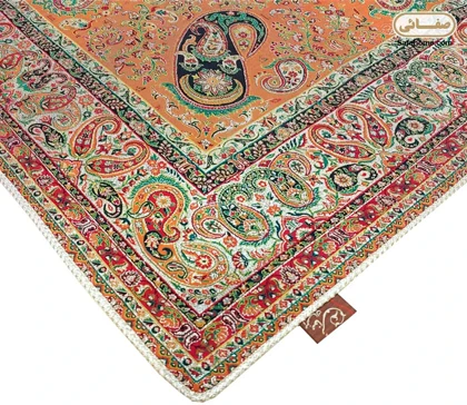 رومیزی 11 ترمه هاشمی کد 17 با 2 رنگ متنوع