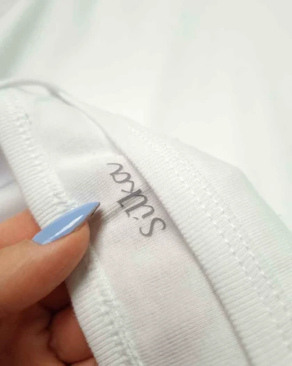 زیرپوش مردانه یقه خشتی فانریپ سفید و مشکی سیلکا